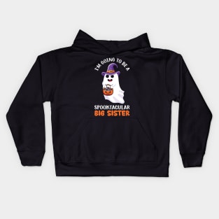 I am going to be a Spooktacular big sister Kids Hoodie